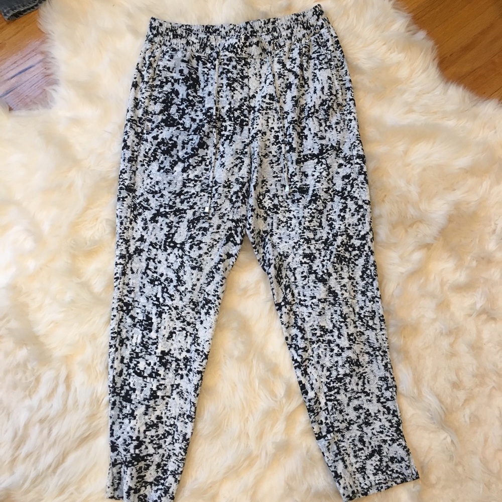 H&M Patterned Draw String Trousers